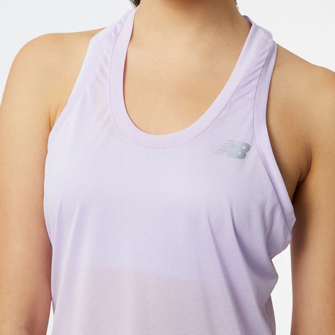 New Balance Camiseta Deportiva sin Mangas Accelerate Tank Lila, para Mujer