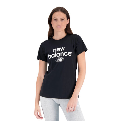 New Balance Camiseta Essentials Reimagined Archive Negro, para Mujer