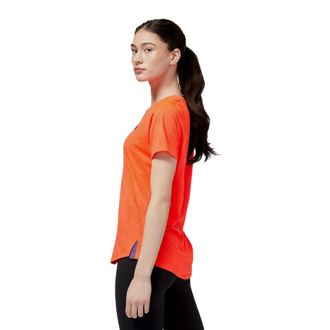 New Balance Camiseta Q Speed Jacquard Rojo Eléctrico, para Mujer