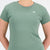 New Balance Camiseta Reletless Heathertech Verde, para Mujer