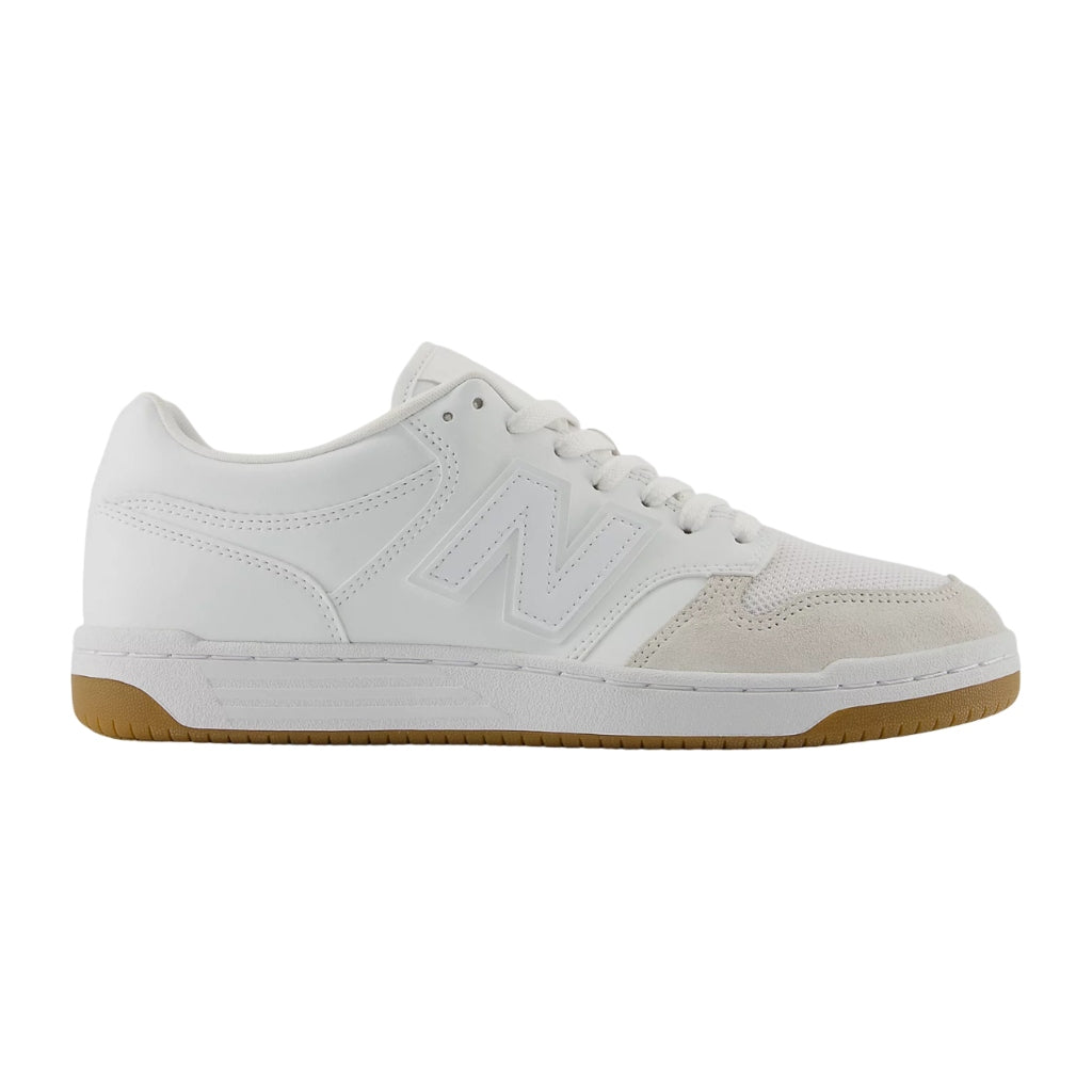 New Balance Tenis Casual 480 BB480 Low Blanco/Beige, para Hombre