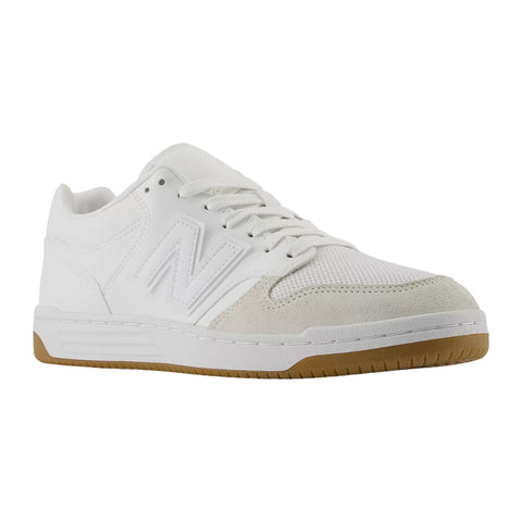 New Balance Tenis Casual 480 BB480 Low Blanco/Beige, para Hombre