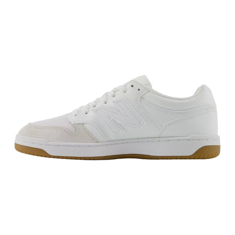 New Balance Tenis Casual 480 BB480 Low Blanco/Beige, para Hombre