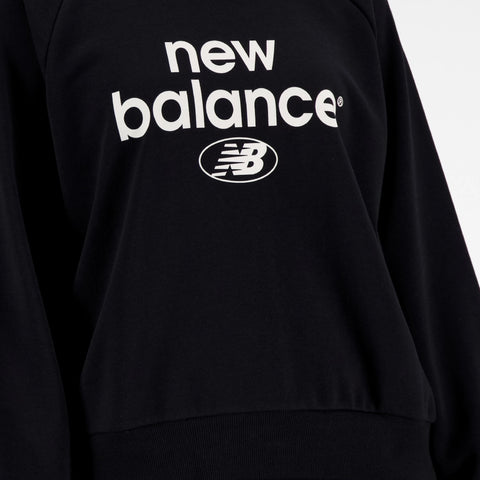 New Balance Sudadera Essentials Reimagined Archive Negro, para Mujer