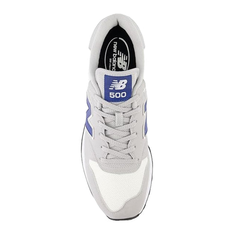 New Balance Tenis 500 Gris Claro/Blanco, para Hombre