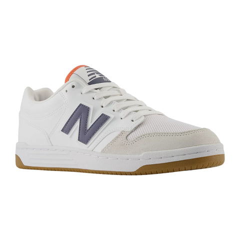 New Balance Tenis Casual 480 BB480 Low Blanco/Beige/Rojo, para Hombre