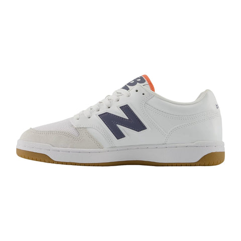 New Balance Tenis Casual 480 BB480 Low Blanco/Beige/Rojo, para Hombre