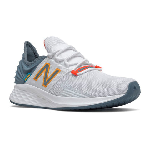 New Balance Tenis Fresh Foam Roav Run Blanco/Gris, para Hombre