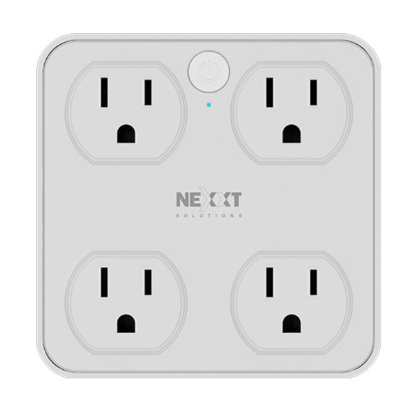 Nexxt Solutions Protector de Sobretensión Inteligente con USB-A y USB-C 4 Canales, NHP-T615