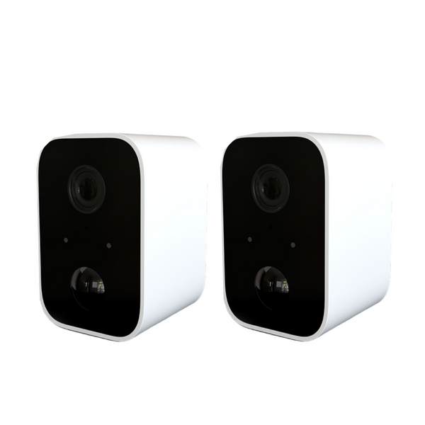 Nexxt Solutions Cámara Inalámbrica Inteligente para Interiores y Exteriores, 2 Pack