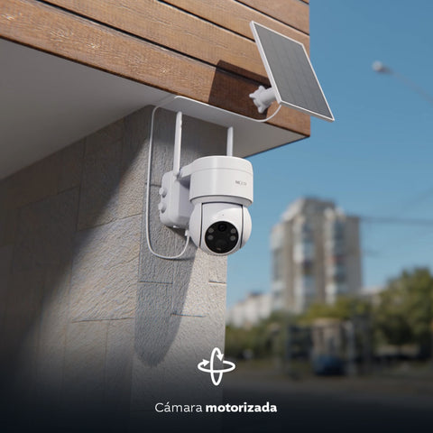 Nexxt Solutions Cámara PTZ Solar Wi-Fi Inteligente para Exterior, NHC-OP20S