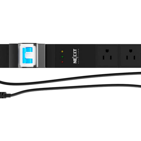 Nexxt Solutions Infrastructure Regleta Supresora de Picos Horizontal para Montaje en Bastidor, 12 Salidas