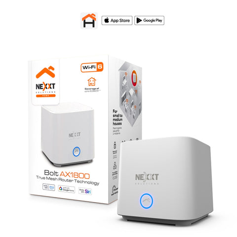 Nexxt Solutions Router Inalámbrico Sistema Mesh Bolt AX1800