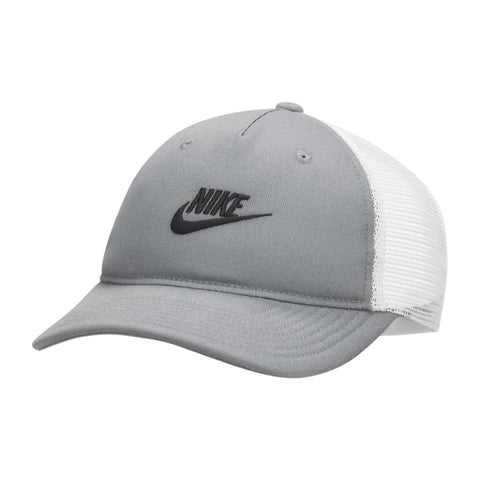 Nike Gorra Estructurada Rise Cap Gris/Blanco, para Hombre