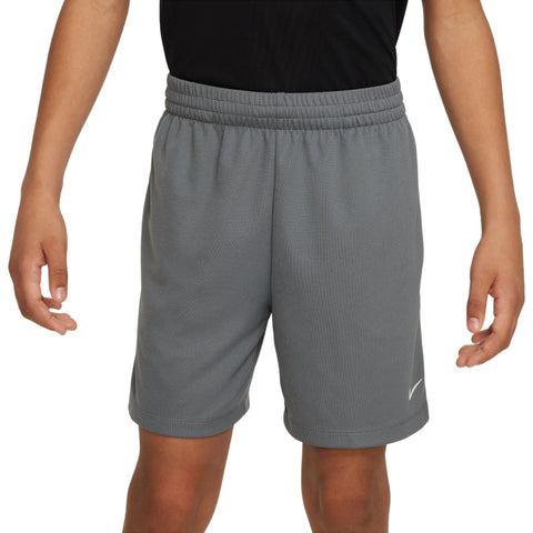 Nike Short de Entrenamiento B NK Dri-Fit Multi Gris Oscuro, para Niño