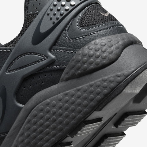 Nike Tenis Air Huarache Runner Negro/Gris, para Hombre