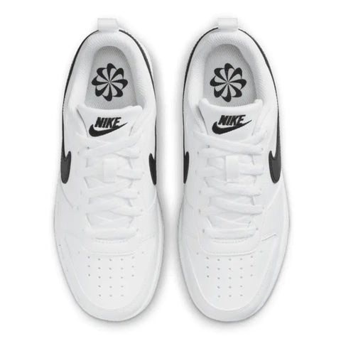 Nike Tenis Court Borough Low Recraft BG Blanco/Negro, para Niño