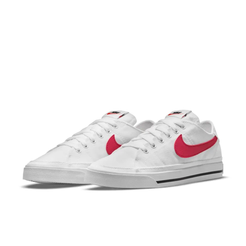 Nike Tenis Court Legacy Canvas Blanco/Rosado, para Mujer