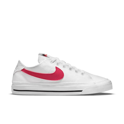 Nike Tenis Court Legacy Canvas Blanco/Rosado, para Mujer