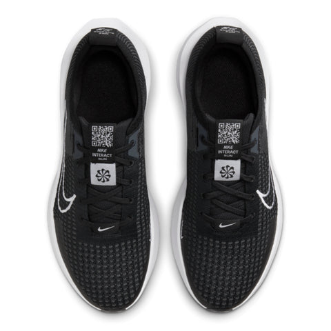 Nike Tenis Interact Run Negro/Blanco, para Hombre