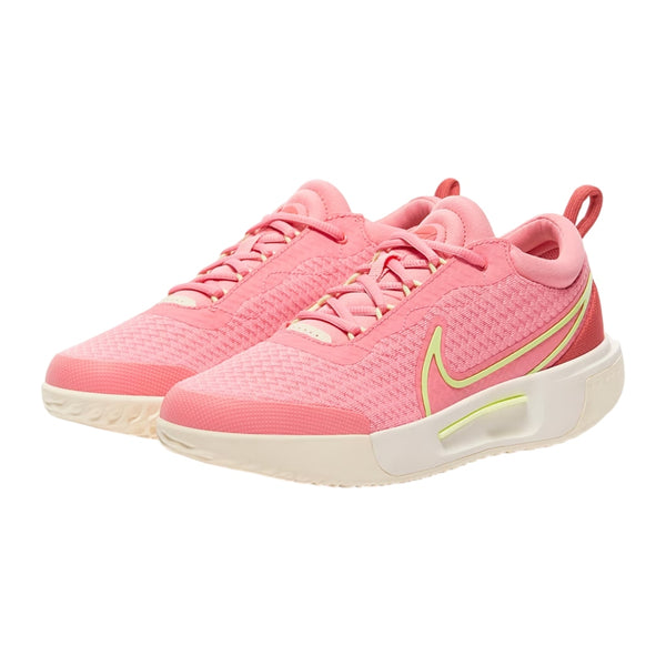 Nike Tenis Zoom Court Pro HC Coral/Volt, para Mujer