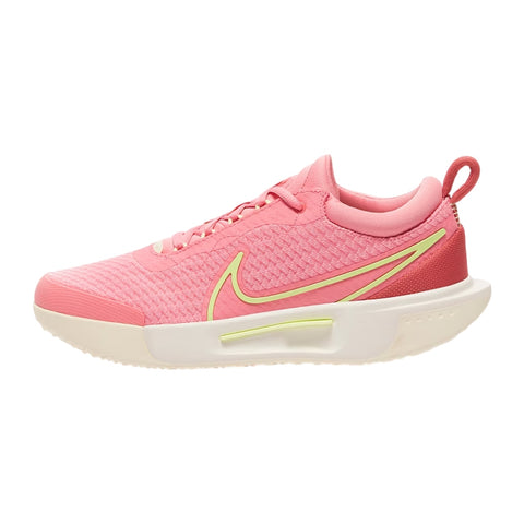 Nike Tenis Zoom Court Pro HC Coral/Volt, para Mujer