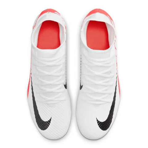 Nike Tacos de Fútbol Superfly 9 Club Blanco/Carmesí, para Hombre