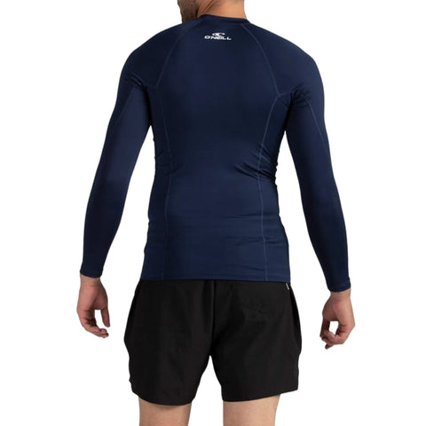 Oneill Camiseta Manga Larga Rash Guard Slim Fit Azul, para Hombre