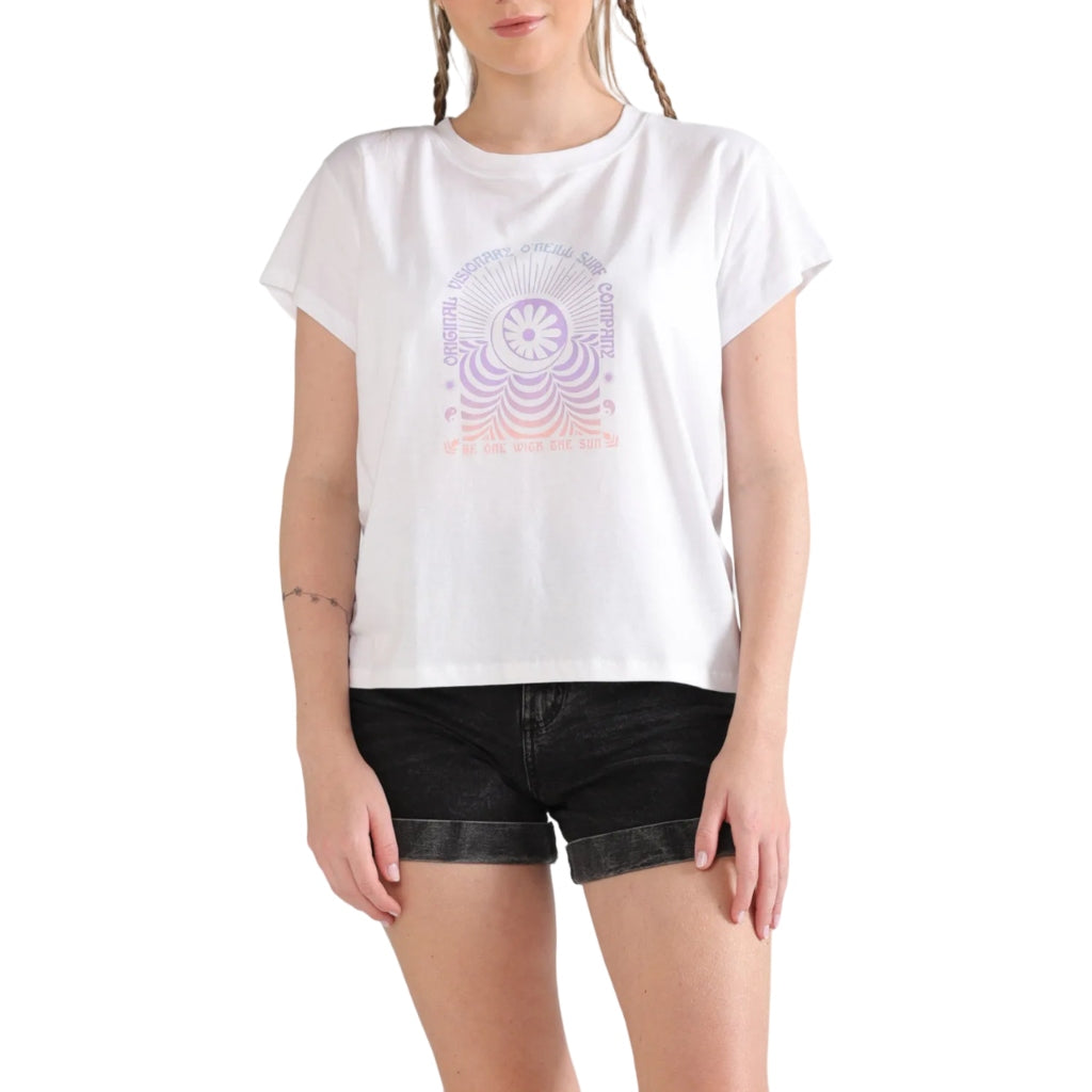 Oneill Camiseta Classic Visionary Blanco, para Mujer