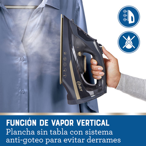 Oster Plancha de Vapor Inalámbrica 2 en 1 Suela Cerámica (gcstcc5000)