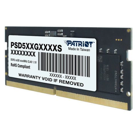 Patriot Memoria RAM 8GB DDR5 SODIMM 4800MHZ, Signature Line