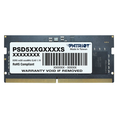 Patriot Memoria RAM 8GB DDR5 SODIMM 4800MHZ, Signature Line