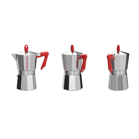 Pedrini Cafetera Italiana Kaffetiera Aluminio Pulido, 3 Tazas