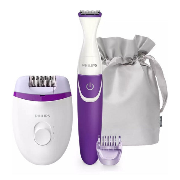 Philips Set Depiladora Satinelle con Recortador para la Zona del Bikini (BRP50500)