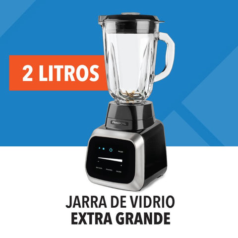 Power XL Licuadora Smart Pro con Jarra de Vidrio 2 Litros, BL6018-0BPLA