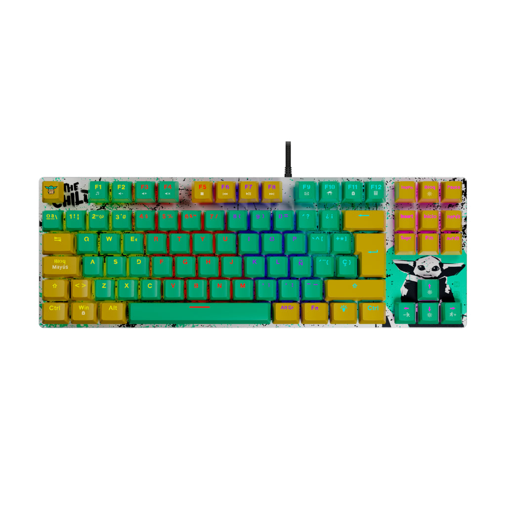 Primus Gaming Teclado Alámbrico Mecánico Gaming Grogu Ballista 80T, Español