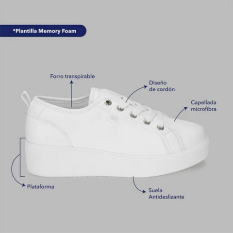 Promise Tenis Tiramisú White, para Mujer