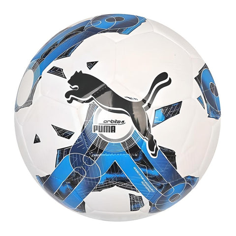 Puma Balón de Fútbol Orbita 6 MS, Blanco/Azul