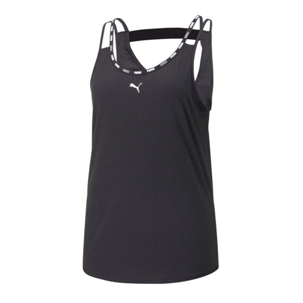 Puma Blusa Deportiva de Tirantes Strong Tri-Blend Tank W Negro, para Mujer