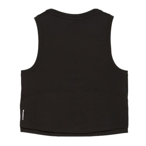 Puma Camiseta Crop Top Cloudspun Sleeveless Tank Negro, para Mujer