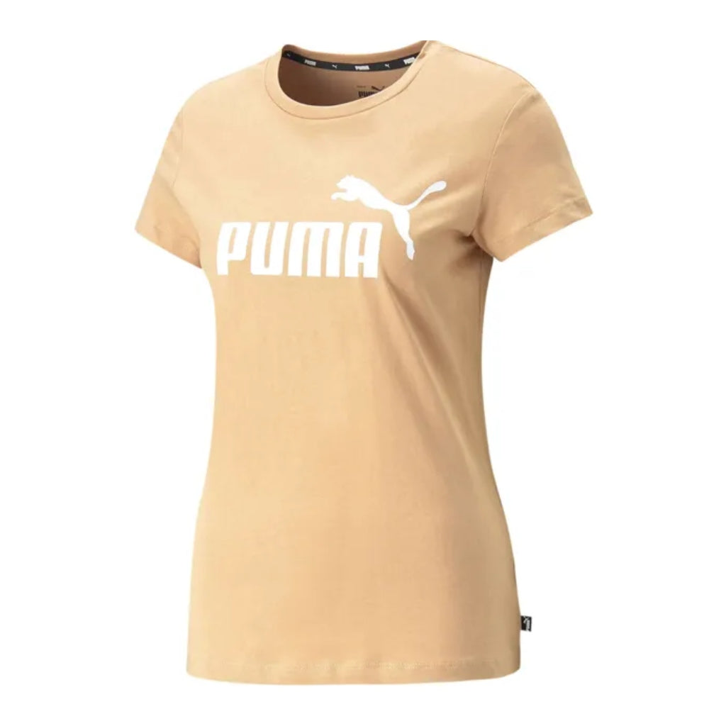 Puma Camiseta Essential Logo Tee S Beige, para Mujer