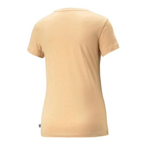 Puma Camiseta Essential Logo Tee S Beige, para Mujer