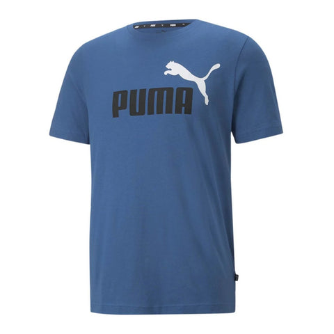 Puma Camiseta Essentials+2  Colour Logo Azul, para Hombre