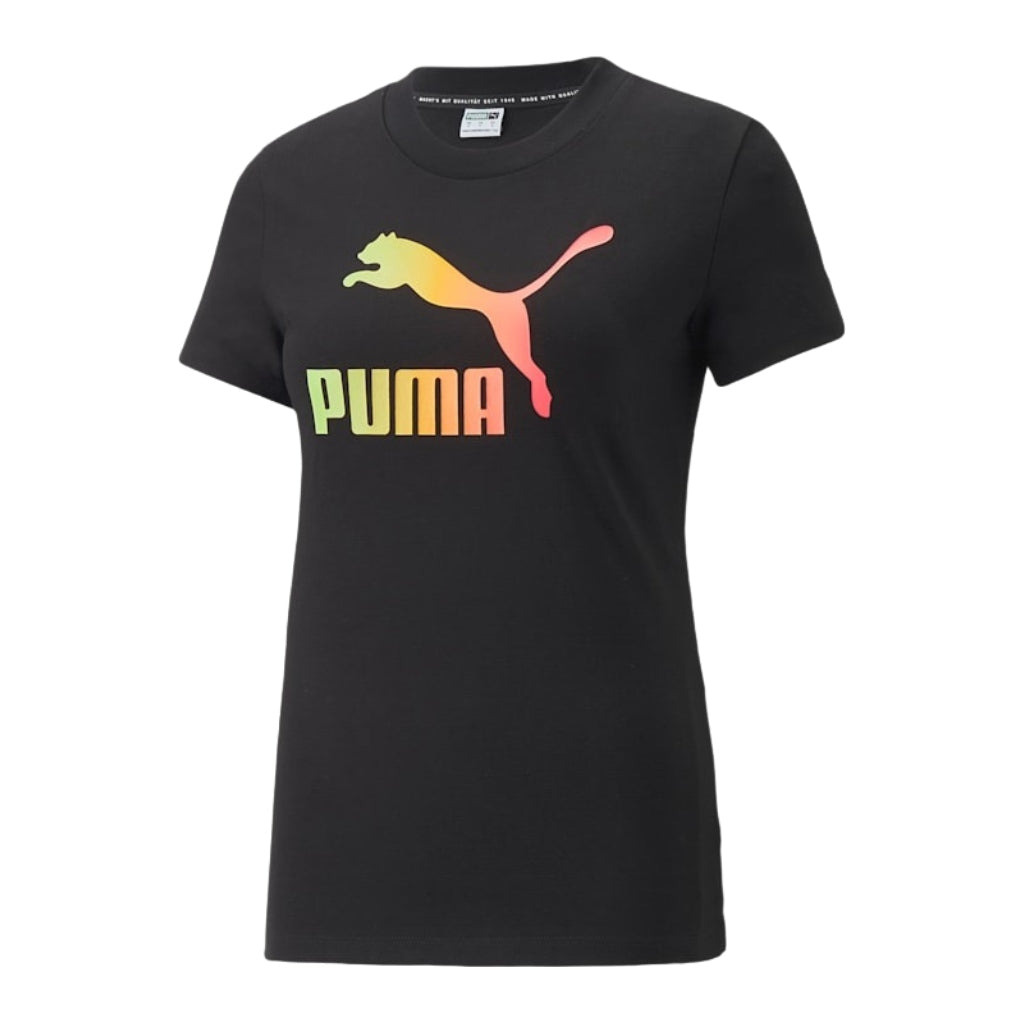 Puma Camiseta Gráfica Summer Squeeze Slim Negro, para Mujer