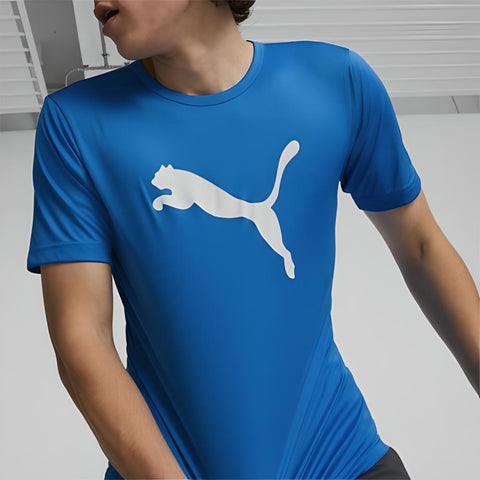 Puma Camiseta Individualrise Logo Tee Azul, para Hombre