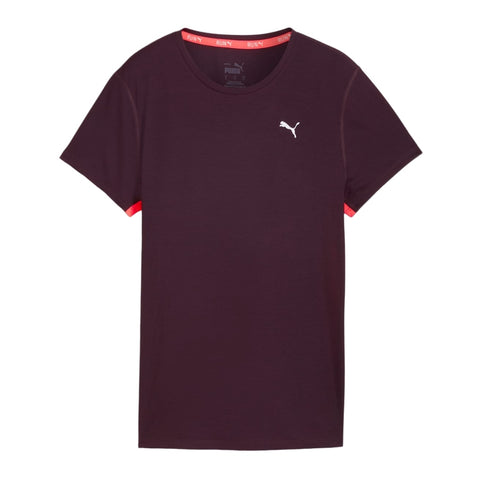 Puma Camiseta Run Favorites Velocity Tee W Vino, para Mujer