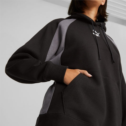 Puma Hoodie Classics Block Negro, para Mujer