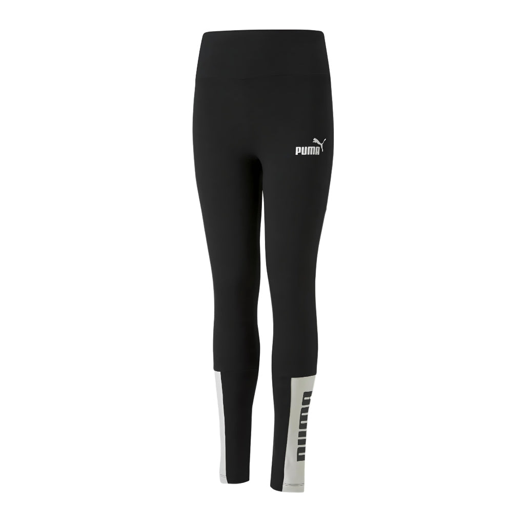 Puma Licra Deportiva Larga Power Leggins Negro, para Niña