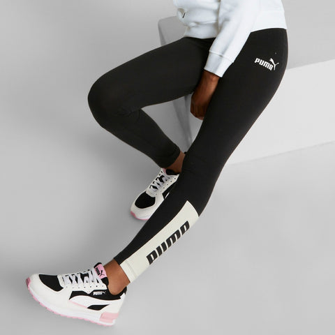 Puma Licra Deportiva Larga Power Leggins Negro, para Niña