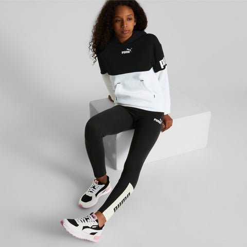 Puma Licra Deportiva Larga Power Leggins Negro, para Niña